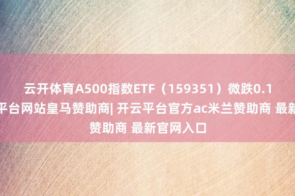 云开体育A500指数ETF（159351）微跌0.10%-开云平台网站皇马赞助商| 开云平台官方ac米兰赞助商 最新官网入口