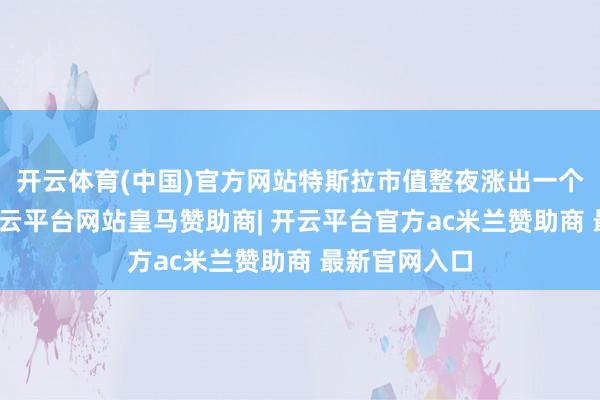 开云体育(中国)官方网站特斯拉市值整夜涨出一个宁德时间-开云平台网站皇马赞助商| 开云平台官方ac米兰赞助商 最新官网入口