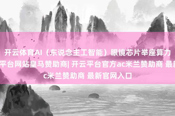 开云体育AI（东说念主工智能）眼镜芯片举座算力偏低-开云平台网站皇马赞助商| 开云平台官方ac米兰赞助商 最新官网入口